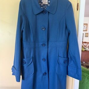 Tulle Blue Trench Coat for Women
